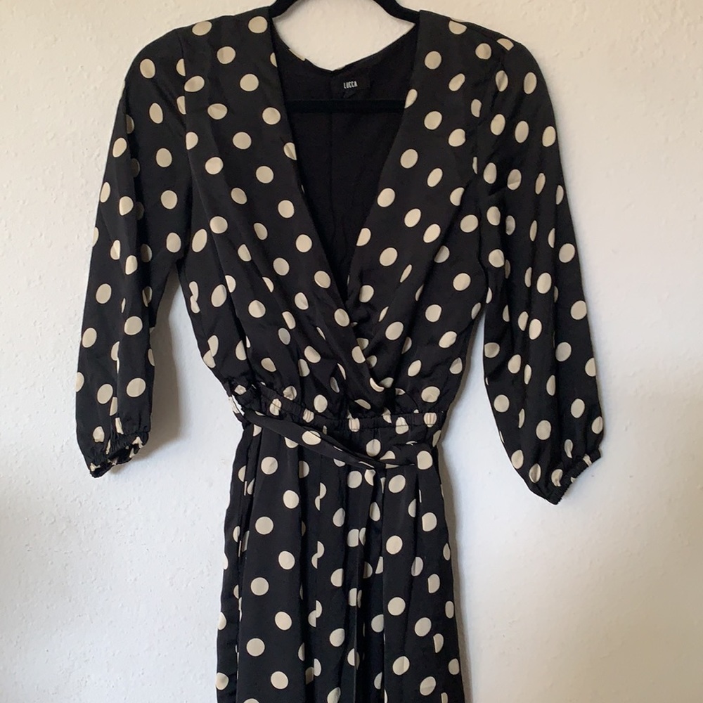 Lucca Couture Amiyah Polkadot Jumpsuit size XS - Picture 9 of 9